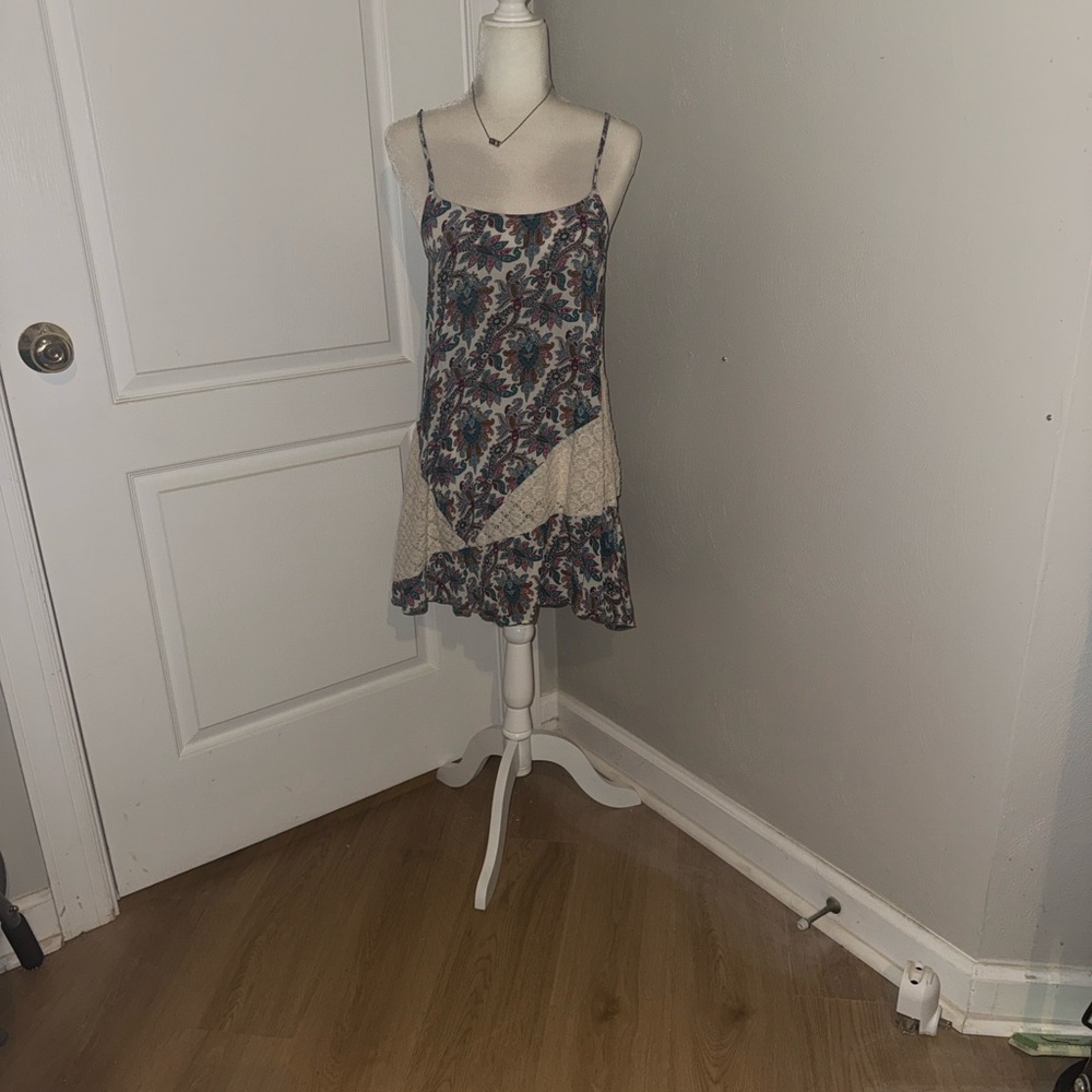 Host Pick Umgee Multicolor Patchwork Mini Dress - image 3